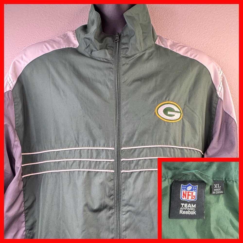 Green Bay Packers Men's‎ Jacket Size XL Sports Illustrated Windbreaker